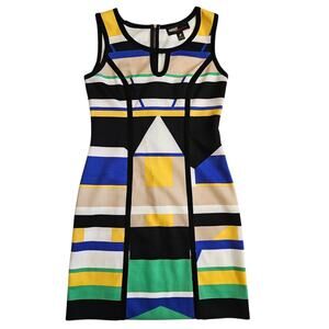 Y2k Euro Miss Sixty Bodycon Mini Dress Geometric- Size 6